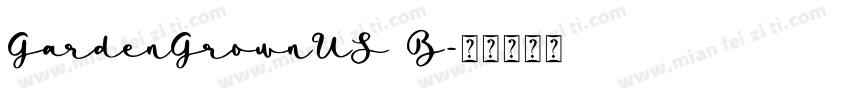 GardenGrownUS B字体转换